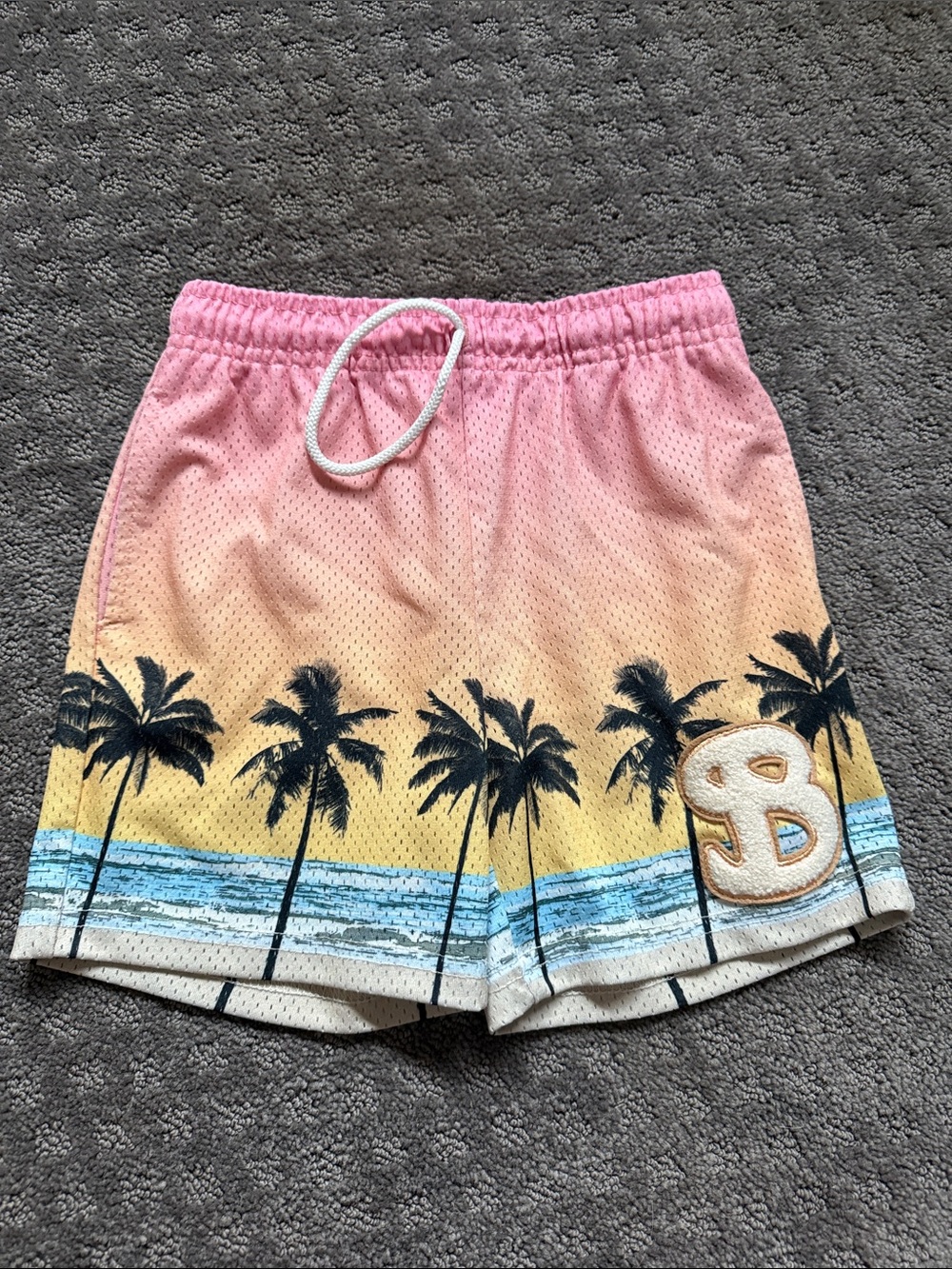 Bucketsquad Beach print youth shorts